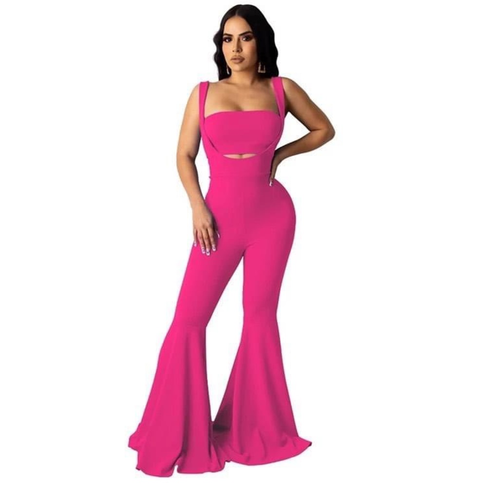 2-Piece Bandeau and Flare Pant Set